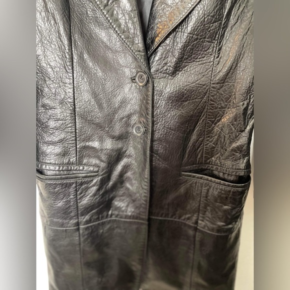 Ann Demeulemeester black Belgium, leather jacket blazer size 38 - Picture 2 of 10